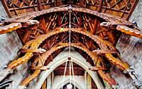 Deatail of chancel Roof